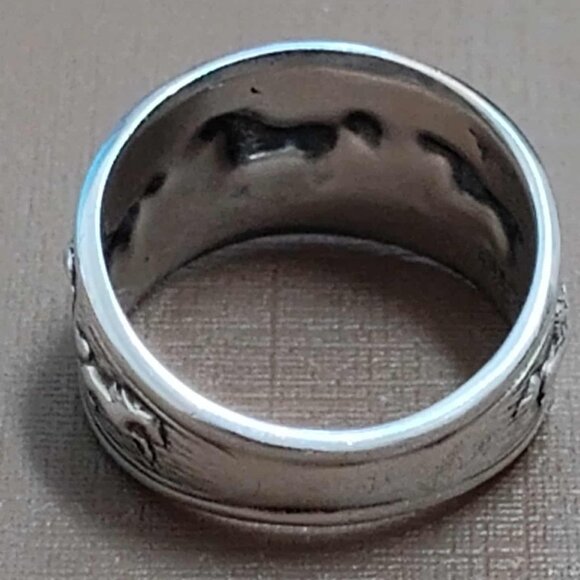 Kabana .925 Sterling Silver Running Horses, Women's ring, size 7 - Picture 5 of 13